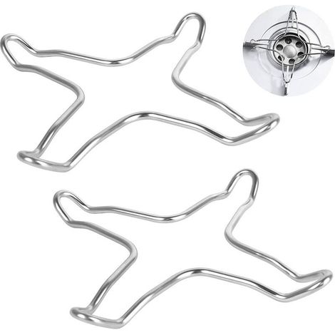 -2 pièces réducteur de plaque de cuisson à gaz en acier inoxydable pour plaque de cuisson à gaz, plaque de cuisson, plaque de cuisson, dessous de plat, support Wok, marmite à gaz (1/3)