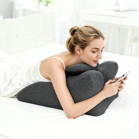 Cuscino ergonomico a cuneo in memory foam per dormire, alleviare il bruciore di stomaco e il reflusso gastroesofageo – Cuscino di supporto rialzato per il mal di schiena, il recupero post-operatorio e (1/5)