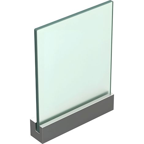 Fixation murale percée pour panneau signalétique max 8mm - Longueur 120mm (1/5)