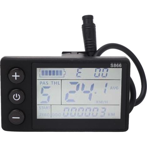 Écran LCD de conversion pour trottinette électrique avec connecteur étanche 6P, pièces détachées pour panneau LCD de conversion pour VTT (1/5)