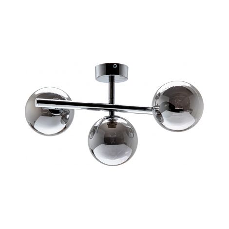 Zumaline LUNA Plafonnier Globe, Chrome, 3x G9 (1/2)