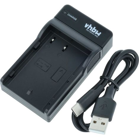 vhbw USB-C Ladegerät kompatibel mit Panasonic Lumix DMC-G9, DC-GH5, DC-GH5M, DC-GH5L, DMC-GH3, DMC-GH3A Kamera - Ladeschale + USB-C Kabel Ladeanzeige (1/5)