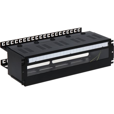 Pulsar Caja DIN negra acero recubrimiento en polvo 481,5x132x234 (1/5)