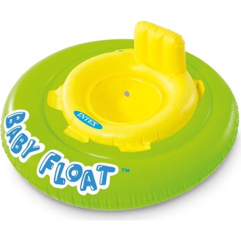 salvagente mutandina intex "fluo" in vinile giallo e verde - cod. 56588eu