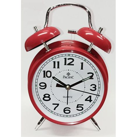 Reloj despertador de cuarzo Q817B rojo Pacífico