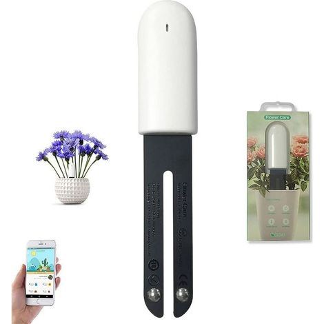 4 Hop 1 Sensor Tester of Floor, Moisture Plant Meter Floor, Smart Hygrometer Plant, Supervision Automatic of The Moisture/Light/Fertility/Temperature, for Mijia APP (1 Packs) (1/5)