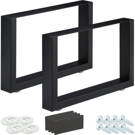 set di 2 runner da tavolo neri (1/5)