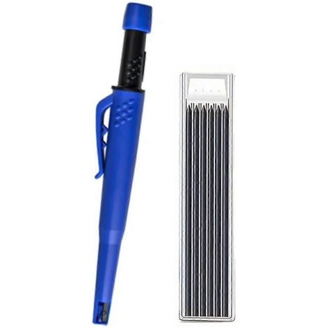 Ensemble de crayons de charpentier solides, porte-mine à trou profond de 2,8 mm, marqueur A (1/5)