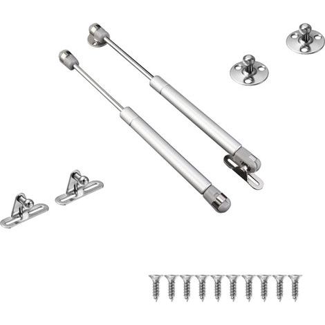 2 unidades de amortiguadores hidráulicos de gas de 100 N para muebles, amortiguadores de gas neumáticos para puertas, armarios, muebles de cocina, roperos y dormitorios. (1/5)
