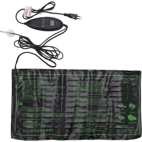 Manta térmica para semilleros de 30 W, 6 velocidades, resistente al agua, temperatura ajustable, 220 V-240 V, enchufe europeo. (1/5)