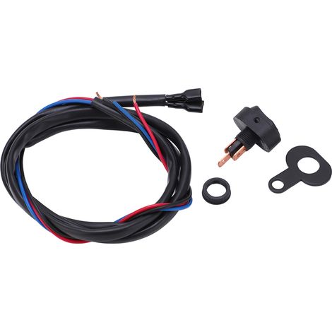 Interrupteur rond LED moto phare antibrouillard avec témoin rouge, support de 3,6 cm/1,4 pouce pour scooter voiture bateau (1/5)