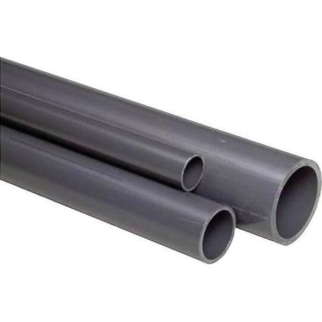 Lot de 10 tubes PVC pression gris Ø25 - longueur 5 m