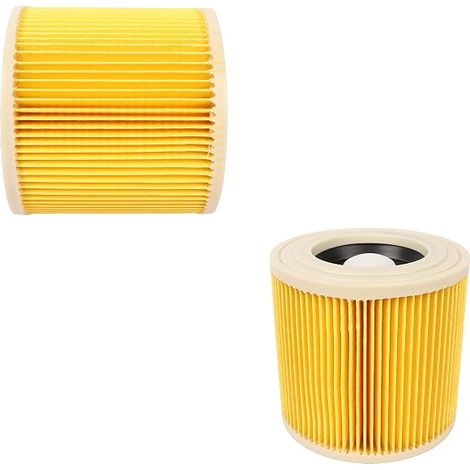 Cartuchos de filtro de papel para aspiradora Karcher WD3 WD3 P MV3 WD 3.200 WD3 WD2 NT38 NT20 MV1. Filtros de cartucho HEPA (2 cartuchos). (1/5)