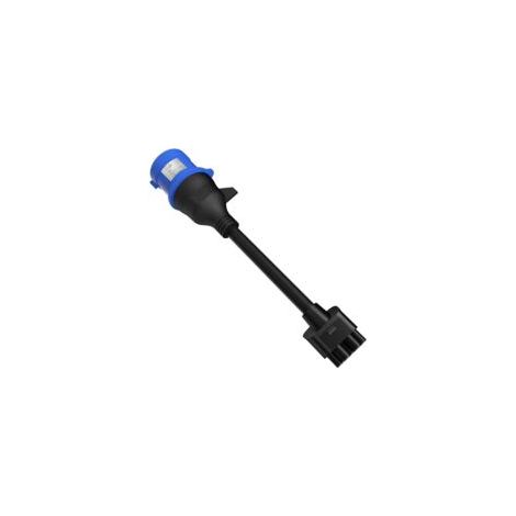 Adattatore da CEE a Tesla a 3 pin, 32A (diametro della spina: 56 mm), prolunga per cavo di ricarica per veicoli elettrici di seconda generazione per Tesla Model S/3/X/Y
