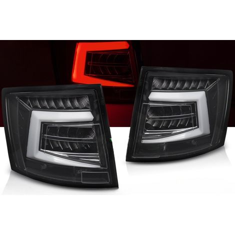 Paire de feux arriere Skoda Octavia 3 Break de 2012 a 2016 Full LED Bar Noir Dyn (1/3)