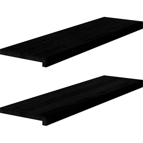 Alféizares de ventana 2 uds madera maciza roble marrón oscuro vidaXL