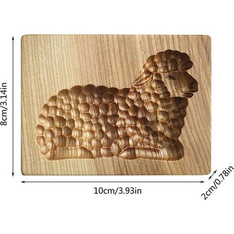 Moule à biscuits, moule à sablés, moule à sablés en bois (mouton) (1/3)