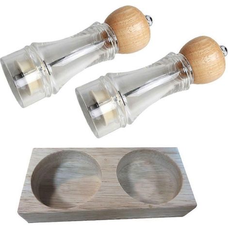 Voici une proposition de titre en français, optimisée pour le SEO et respectant la limite de 190 caractères :
Moulin à sel et poivre en bois réglable, lot de 2 moulins à épices manuels, broyeur à gro (1/4)