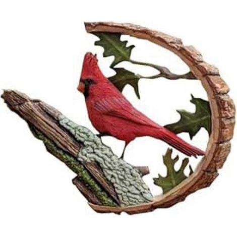 Statue de cardinal vibrante, décoration d'oiseau faite à la main, petit oiseau marchant (1/5)
