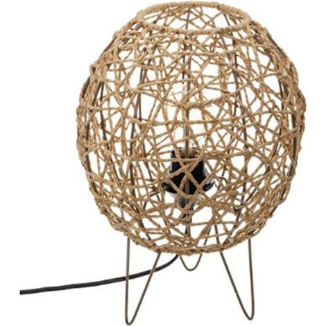 Lampe Boule à Poser "Raahe" 26cm Naturel