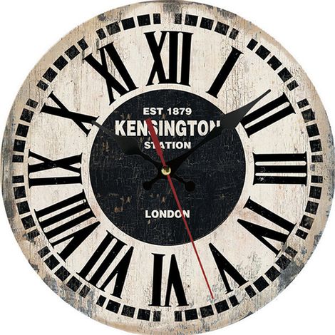 Horloge murale CQ1001-10 Bois Créatif Européen (1/5)