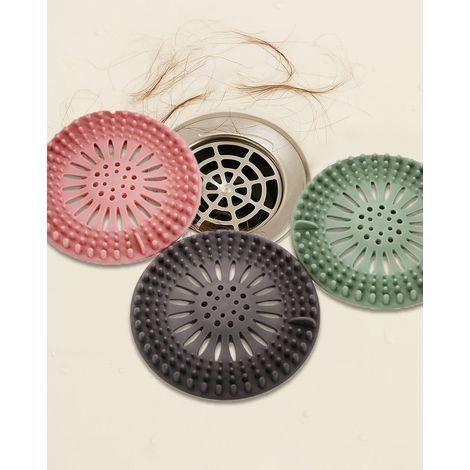 Lot de 3 Bouchon de vidange Silicone Multicolore Pour Évier Salle De Bain Et Baignoire Prévention Obstructions (1/5)