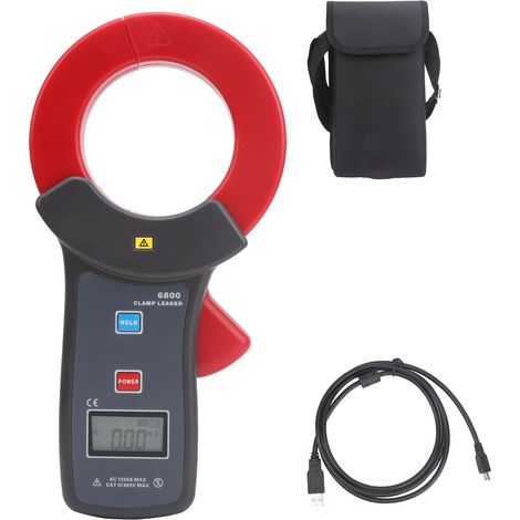 ETCR6800 AC testeur de courant de fuite de gros calibre pince ampèremètre haute précision 1200A (1/5)