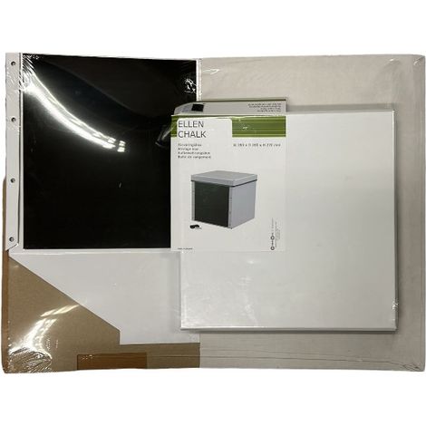 DOMOPAK - SCATOLA ELLEN USO UFFICIO CHALKWHITE 28X28X26,5CM