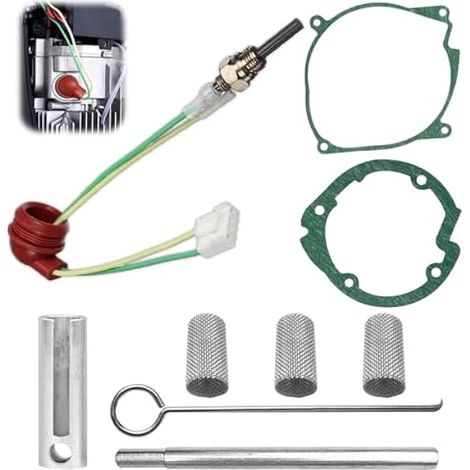 9 Pièces Ensemble de Bougie Prechauffage, 12V 2KW 5KW 8KW Chauffage de Stationnement en Céramique, Chauffage de Stationnement pour Air Diesel, Chauffage de Stationnement, Voiture, Bateau (1/4)
