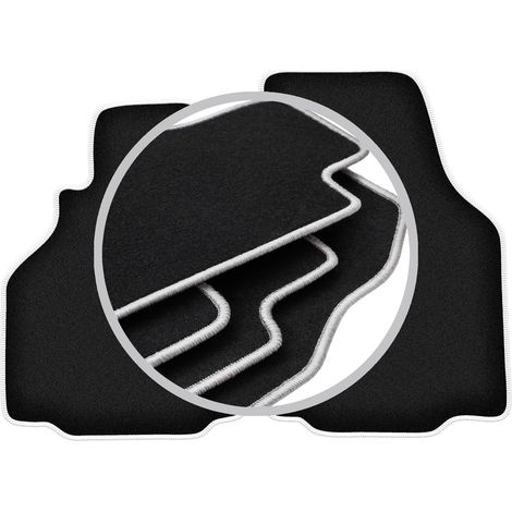Tapis de sol Carlux argentés pour : Porsche Boxster (type 986) coupé, cabriolet (1997-2004) (1/5)
