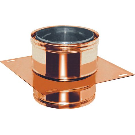 Placa intermedia - aire/inox/cobre l 244 mm placa intermedia acero inoxidable/cobre 80/100 aislada por aire