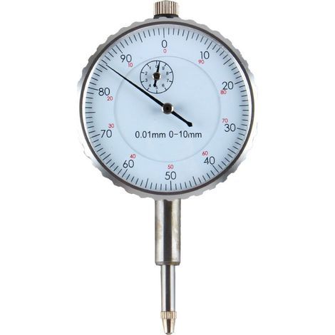 Comparateur Numérique,Dial Indicator Gage 0-10MM Externe Mesure Horloge Précise 0.01mm (1/4)