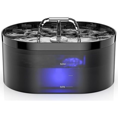 Fontaine chat auto 2,2 L, LED, super silencieuse, chiens/multiples animaux. (1/4)