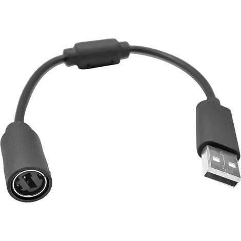 Câble USB détachable pour Xbox Series X/S/One/360, Adaptateur de Remplacement Rapide pour Volant Ferrari Logitech G920, câble de Jeu PC Durable de 25 cm (Noir) (1/5)