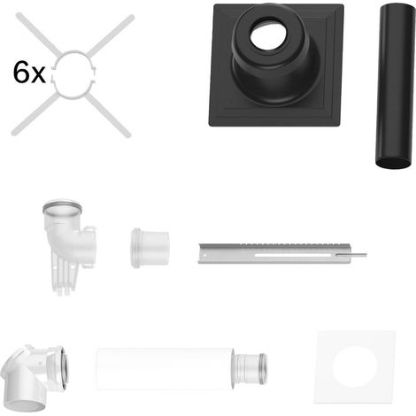 Bosch Accesorio de escape FC-Set80-C93x (arriba) Juego básico C93x, d:80/125mm, 7738112544