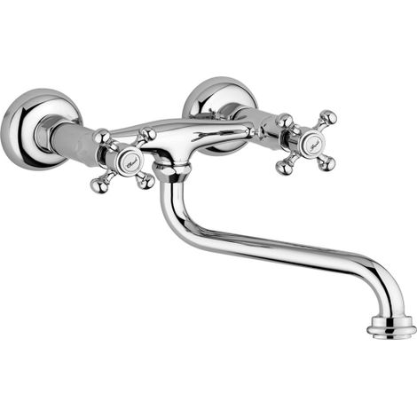 Mezclador de lavabo de pared con caño giratorio Paffoni Belinda FBLV161CR  Cromo (1/2)
