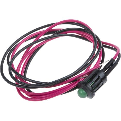Voyant LED lumineux Vert RS PRO, dia. 8mm, 6V c.c. ( Prix pour 1 )
