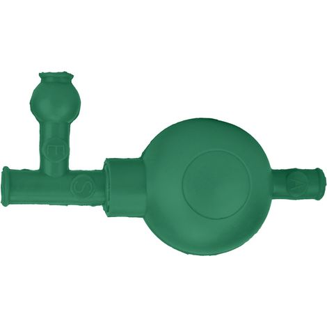 Gummipipettenpumpe mit 3 Ventilen für präzises und sicheres Dosieren (Grün) (1/5)