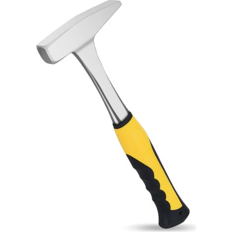 Airless SJG Claw Hammer, 600g Blacksmith Hammer with Yellow and Black Handle for HVAC, Plumbing, Square Hammer, Slab Hammer (Art Deco-1) (1/5)