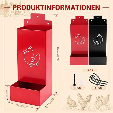mangeoires automatiques pour poules, en métal, montage mural, pour cailles, poussins, volailles (1/4)