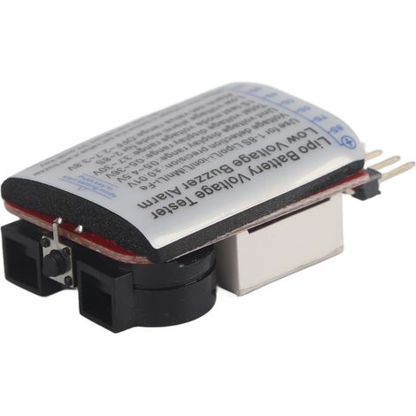 Lot de 3 testeurs LED pour batteries LiPo 1S-8S avec alarme de basse tension et avertisseur sonore (accessoire RC). (1/5)