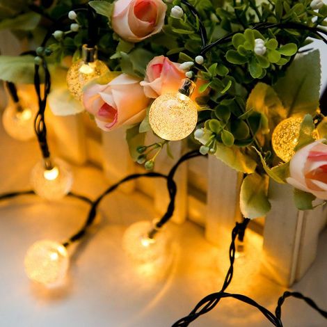 Guirlande Lumineuse Solaire Exterieur - 12M 100 LED Guirlande Solaire Extérieure Étanche IP65 8 Modes Guirlande Lumineuse Solaire & USB pour Jardin,Guinguette,Noël,Fête avec Télécommande (1/5)