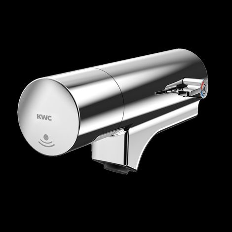 KWC Wandbatterie, F5, Elek, Schrägausl, Mischer, für. Armatureneinh./w.-mont, Net (1/2)