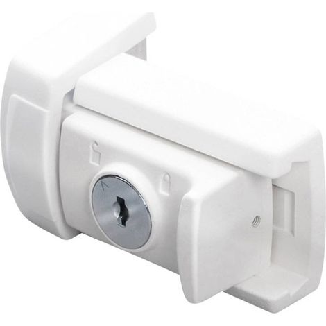 Verrou pour Portes et Fenêtres, 1 pièce, 45 x 80 x 36 mm, Blanc, WZ 60 W SB (1/3)
