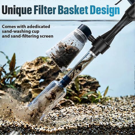 Nettoyeur de gravier électrique pour aquariumfiltre à siphonaspirateur de sablechangeur d'eau automatiqueprise UE (1/3)
