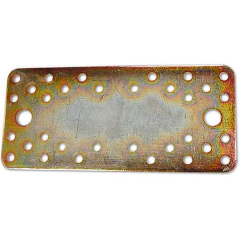 PIASTRA PER TRAVI DIRITTA 200X90MM ZINCO+