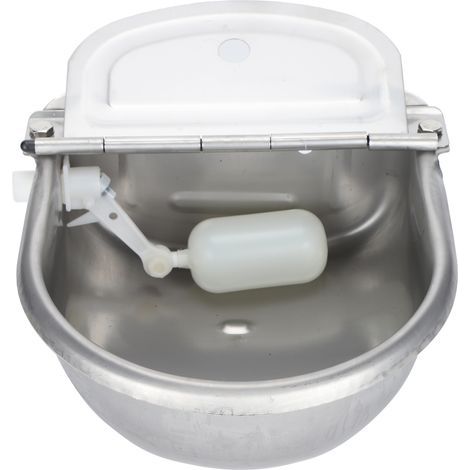 Gamelle en acier inoxydable, idéale pour les chevaux et les chèvres (1/4)