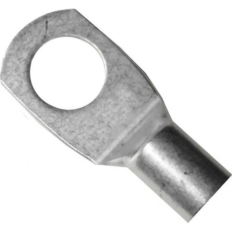 Terminale tubolare in rame per cavo da 25 mm e trapano da 10 mm (sacchetto da 25 unità)