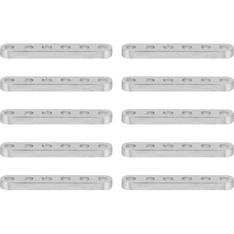 10 équerres plates de fixation en aluminium 4x8mm pour connexion droite, supports de robotique et équipement d'ingénierie (1/5)