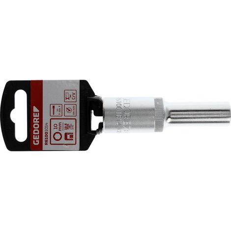 R61001014 Inserto per chiave a bussola 1/2" 6 facce 10 mm Lunghezza 77 mm (1/4)